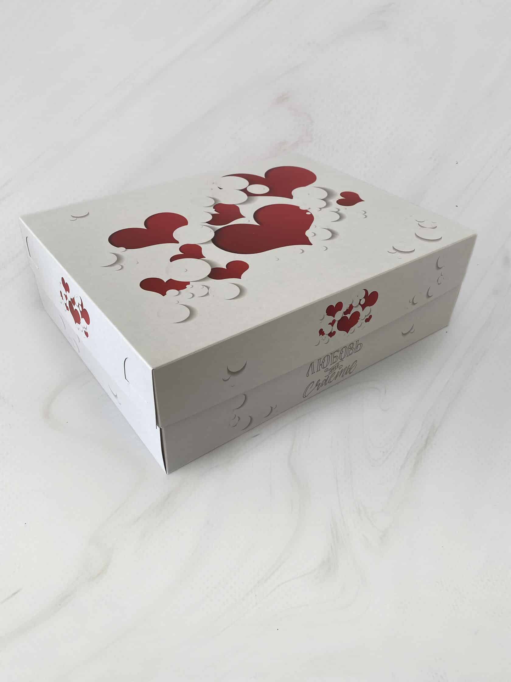 Упаковка под 12 капкейков без окна "Любовь - это счастье" — изображение 2